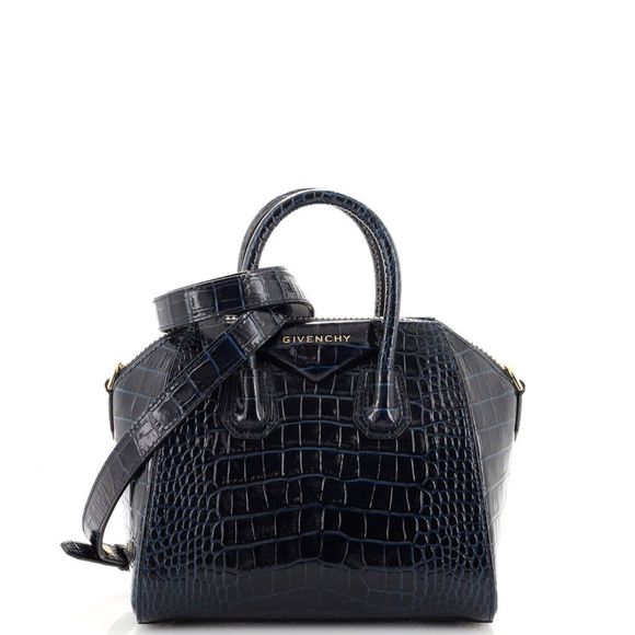 Givenchy Bags Givenchy Antigona Bag Crocodile Embossed Leather